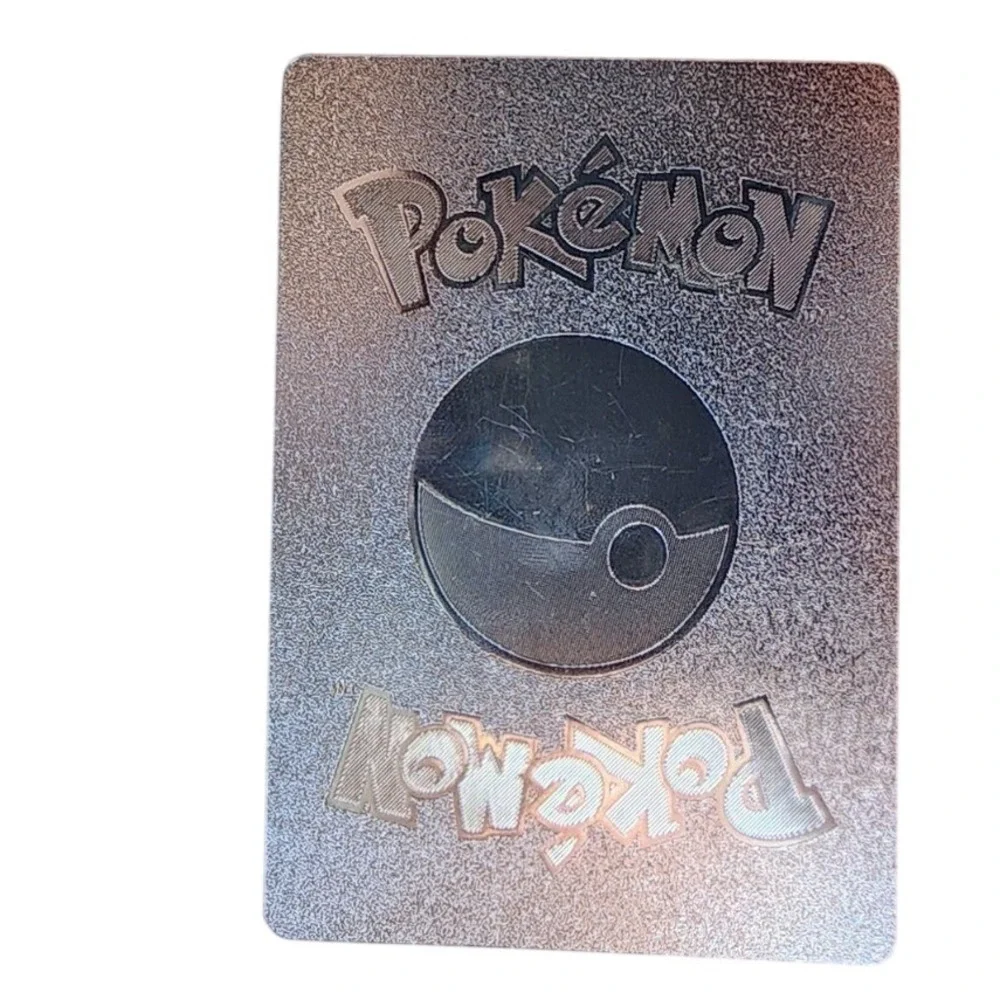 Pokemon M Blaziken EX Silver Metal Card Full Art Custom Rare Shiny Collectible